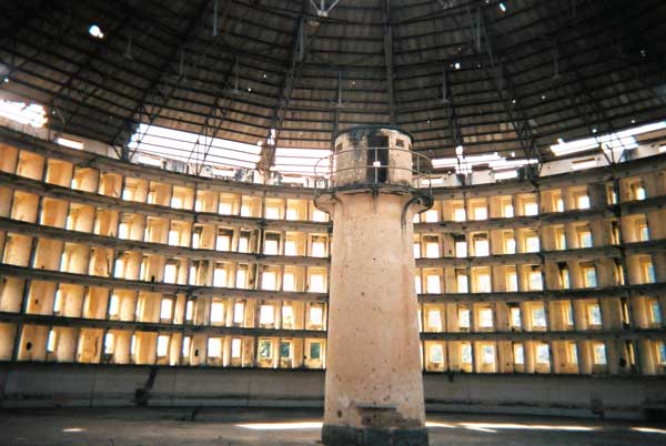 Photograph of a prison designed using Panopticon theory